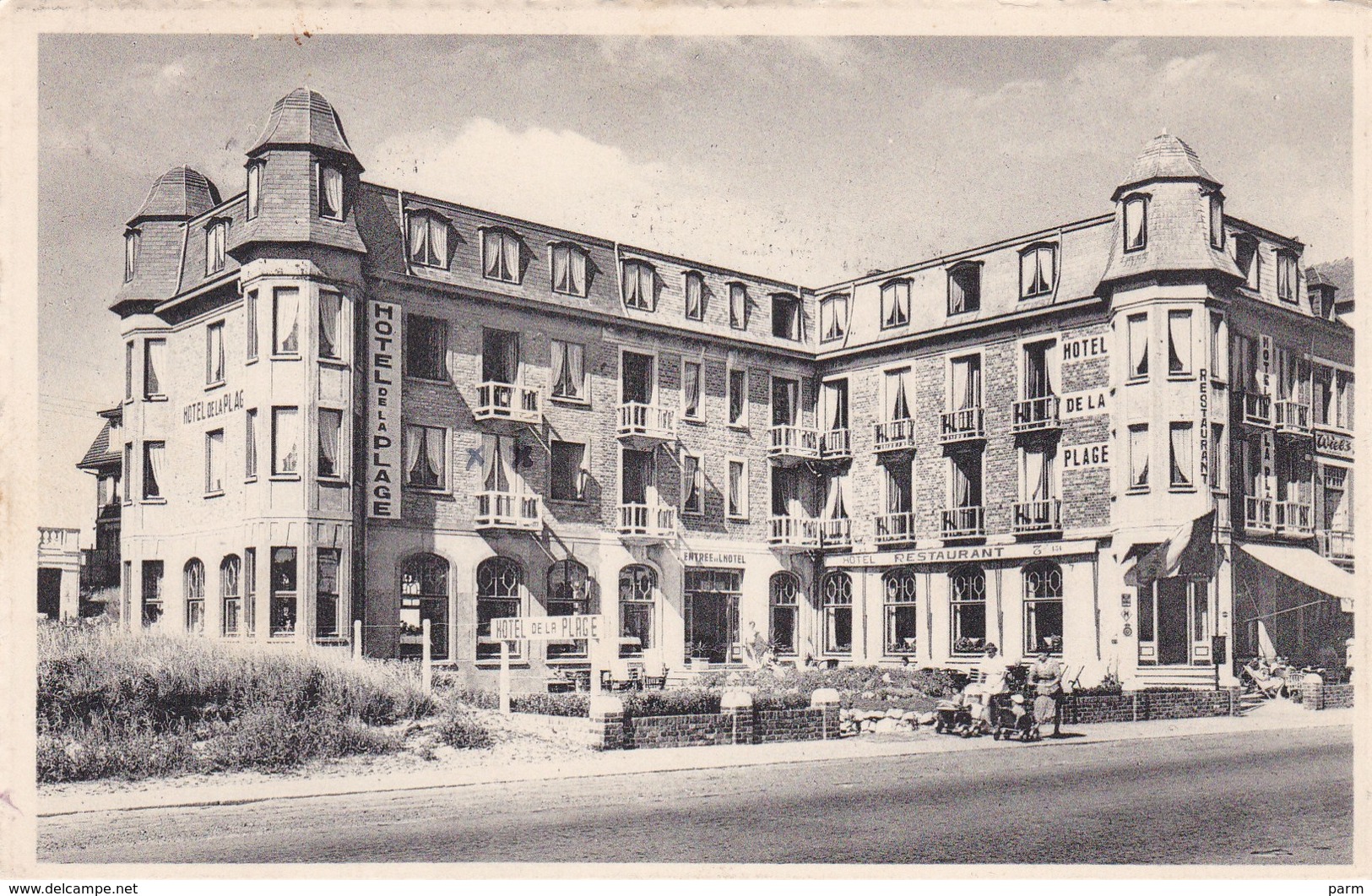 Hôtel De La Plage Le Coq + Flammes Ligne Aériennes Sabena - De Haan