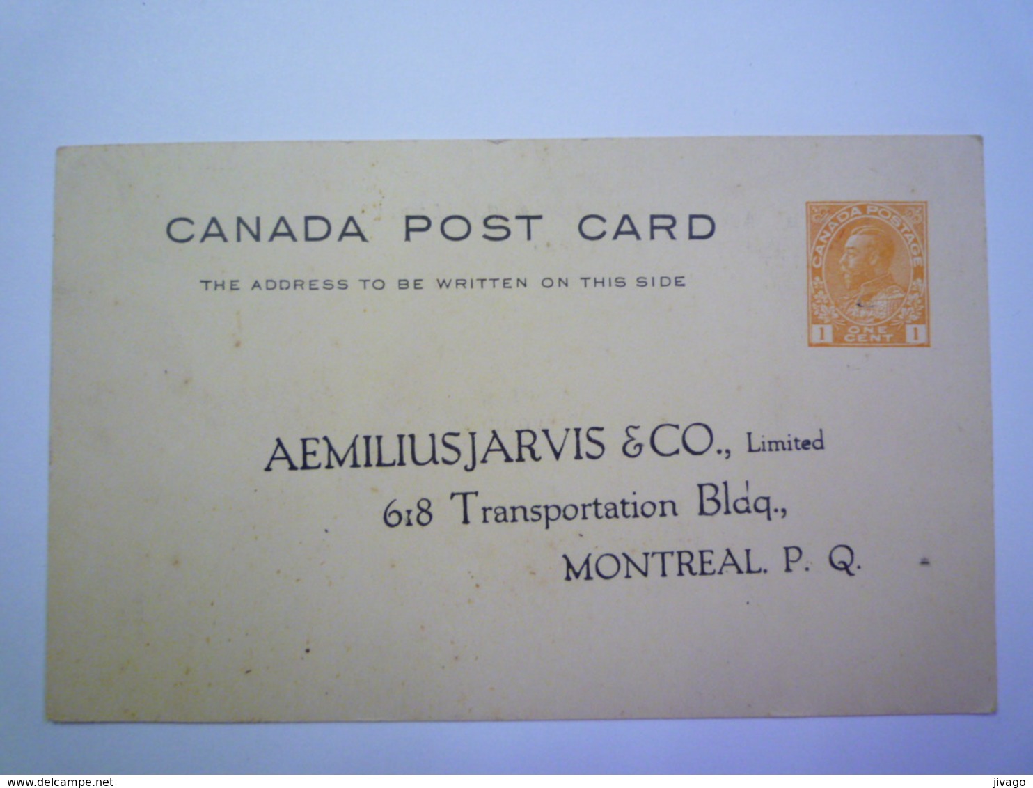 2020 - 4598  ENTIER POSTAL Au Départ De MONTREAL  1923   XXX - 1903-1954 De Koningen