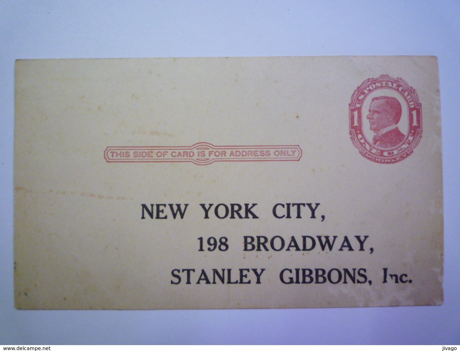 2020 - 4599  ENTIER POSTAL à Destination De NEW-YORK   XXX - 1901-20