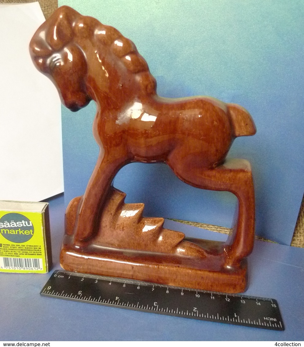 Old Decor Collectibles Ceramic Figurine Horse Foal Stallion Pony Animals Figure - Chevaux