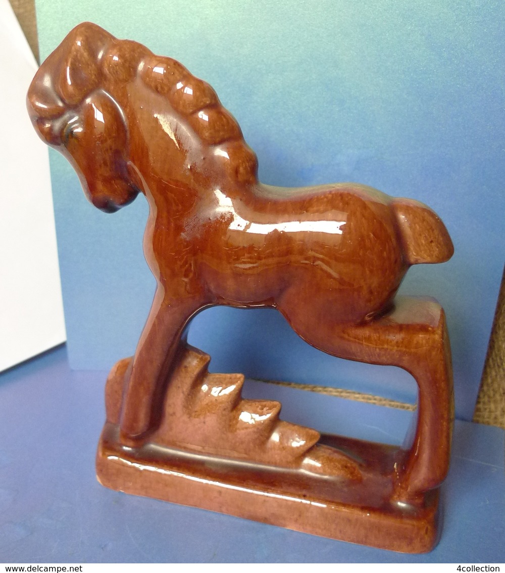 Old Decor Collectibles Ceramic Figurine Horse Foal Stallion Pony Animals Figure - Paarden