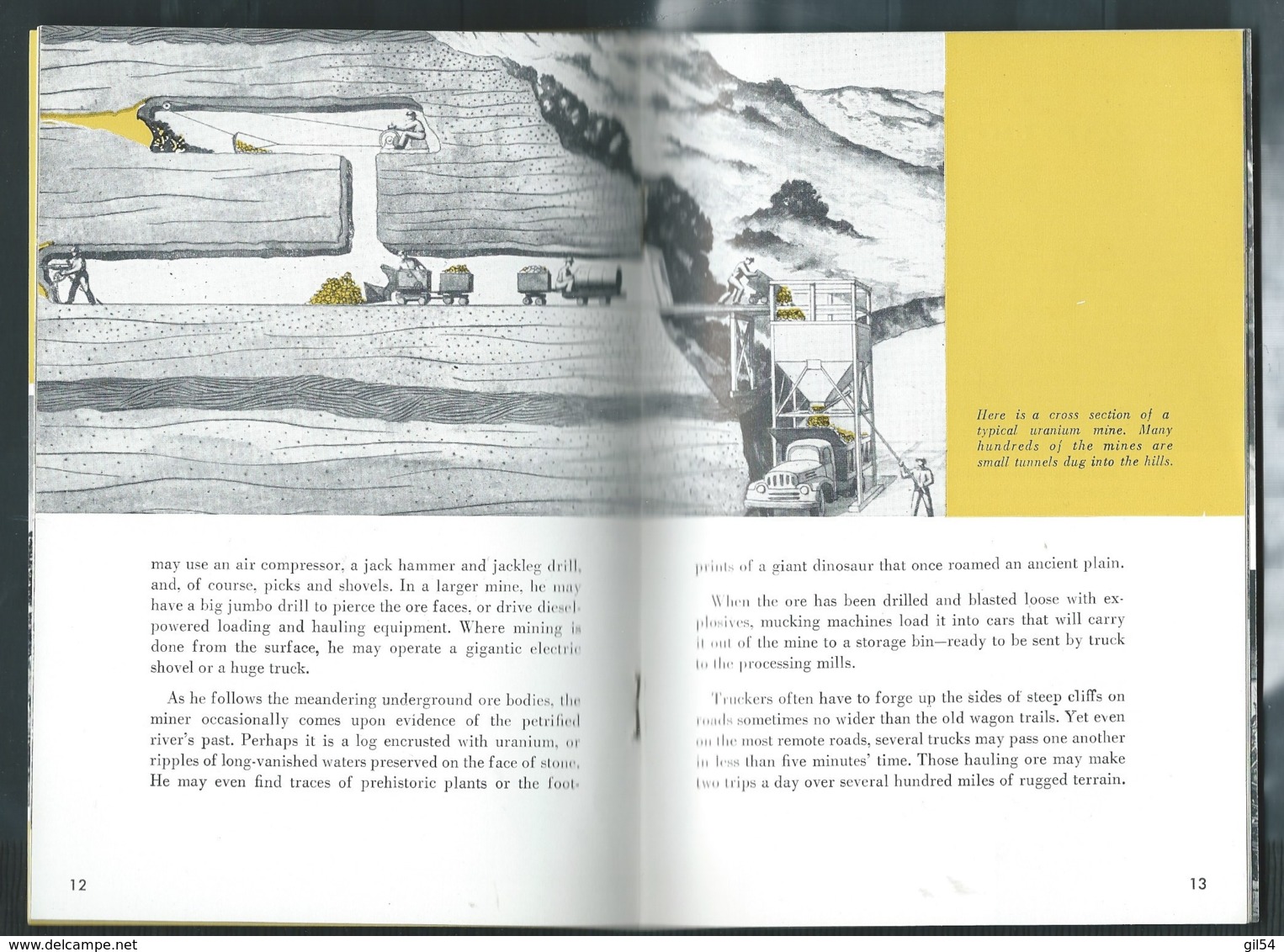 Année 1959 "The Petrified River - The Story Of Uranium " / Public Relation Departement :union Carbide Corpo-   Pma77 - Noord-Amerika