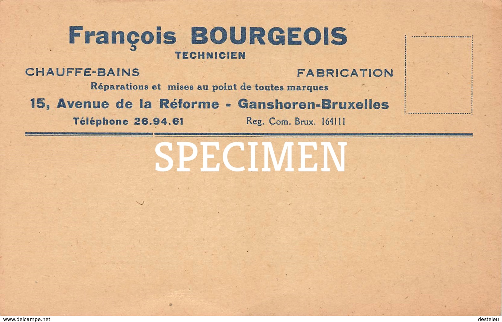 François Bourgeois - Technicien - Chauufe-Bains - Ganshoren - Ganshoren