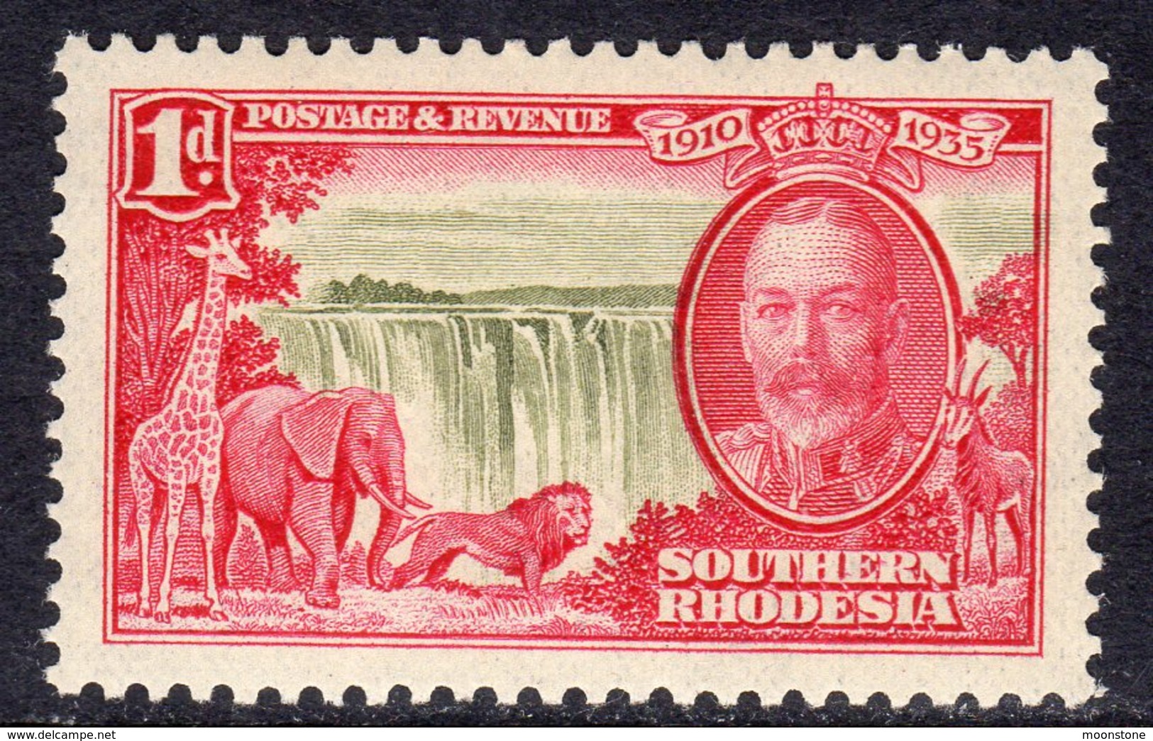 Southern Rhodesia 1935 GV Silver Jubilee 1d Value, MNH, SG 31 (BA) - Southern Rhodesia (...-1964)