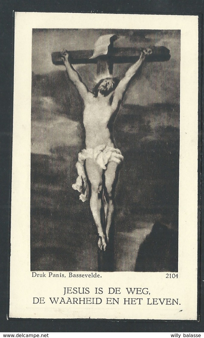 +++ Image Mortuaire Religieuse  Pieuse - Décès  - SCHOLZEN - HAMMERHUTTE 1866 - BASSEVELDE 1940   // - Décès