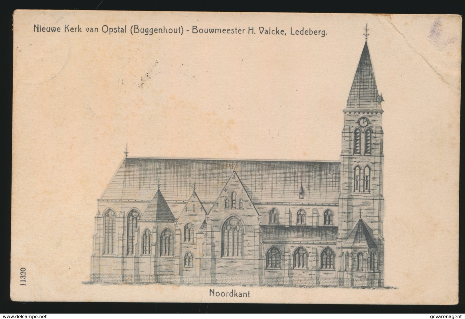 NIEUWE KERK VAN OPSTAL BUGGENHOUT  BOUWMEESTER H.VALCKE   !!!!! KREUK R.B. HOEK - Buggenhout