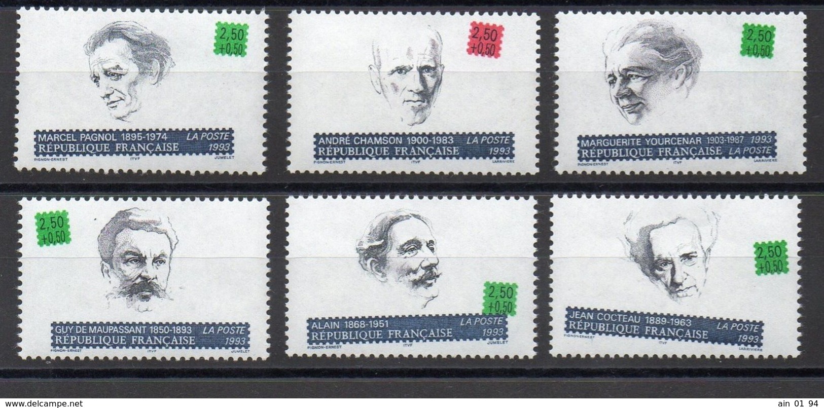 France N° 2799 à 2804 Neuf ** Luxe Cote Y&T 8.40 € - Unused Stamps