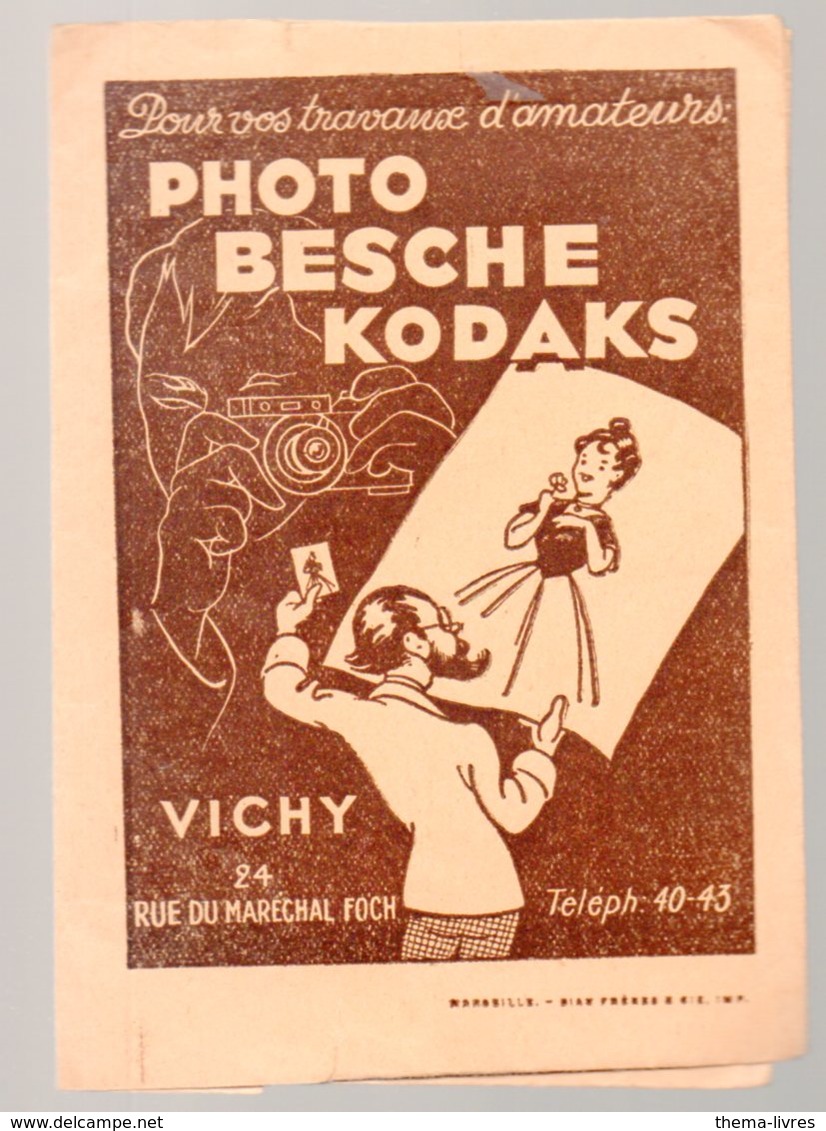 Vichy (03 Allier)   (photo)  : Porte -photos Ou Négatfs PHOTO BESCHE  KODAKS (22069) - Advertising