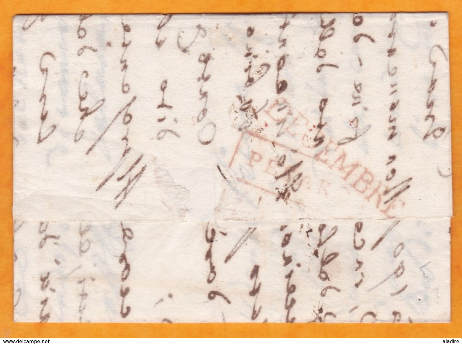 1811- Lettre Avec Correspondance En Italien De Sinigaglia  Senigallia,Marches, République Romaine Vers Pesaro, Marches - 1. ...-1850 Prefilatelia
