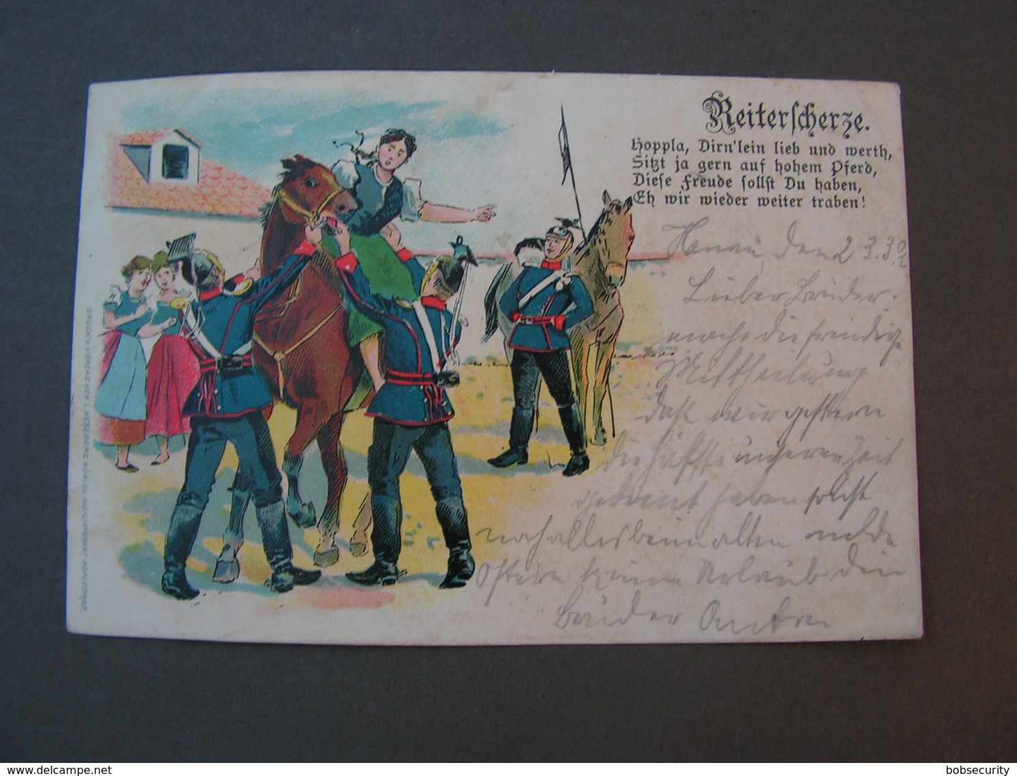 Reserve Hat Ruhe Giessen Hanau 1902 Litho - Humoristiques