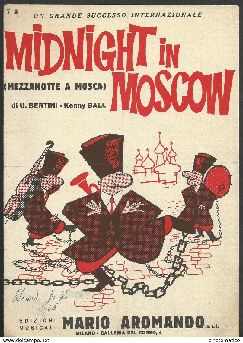 Spartito Musicale "Midnight In Moscow" (Mezzanotte A Mosca) Di U. Bertini E Kelly Ball - Scholingsboek