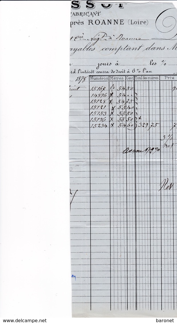 N° 25 N° 26 N° 51 S / Devant D' Imp T.P. Ob T 18 Montagny Loire 13 Juin 78, Imp Pour Roanne - 1849-1876: Classic Period