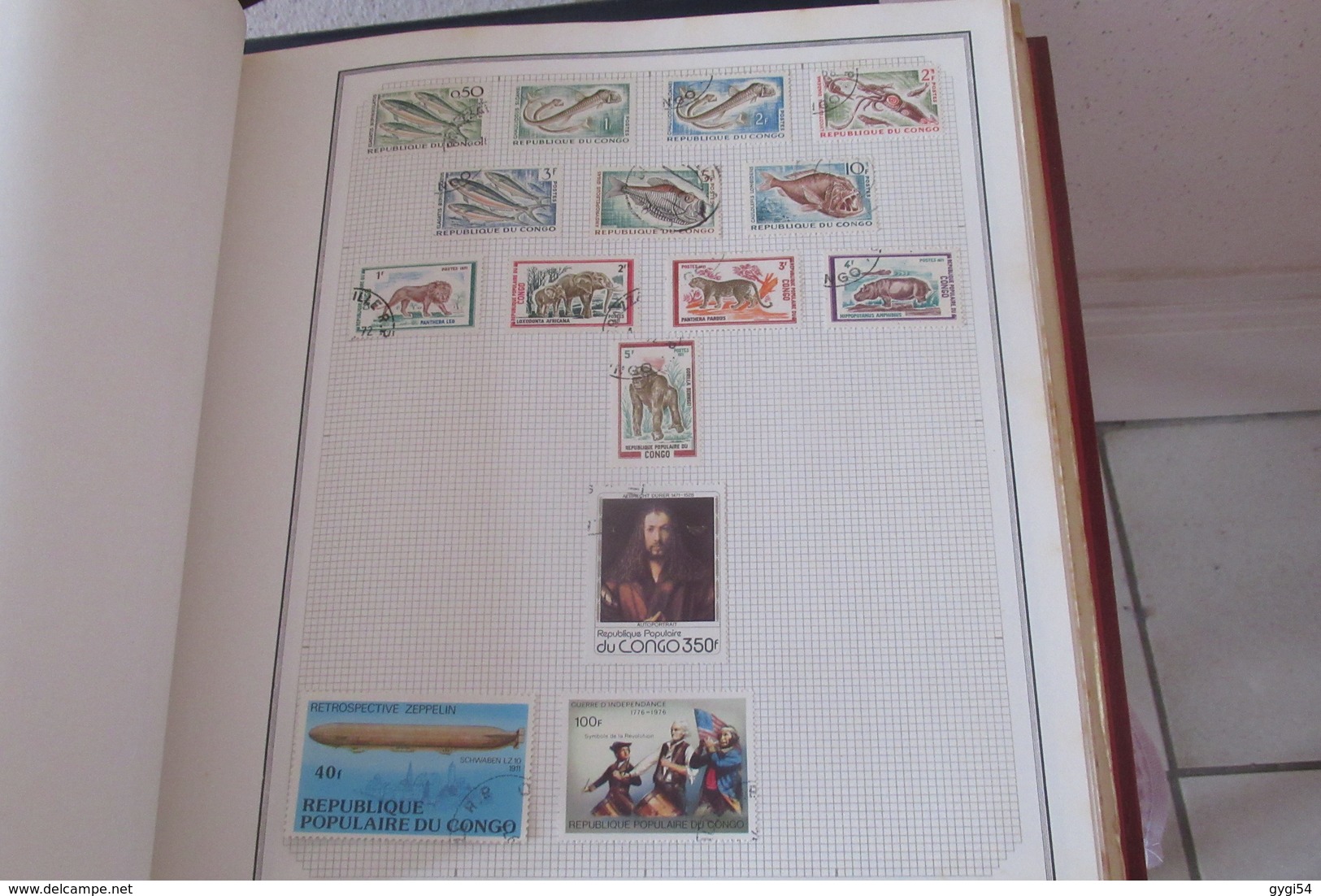 Collection de timbres divers  du Monde  dont Monaco    74  scans