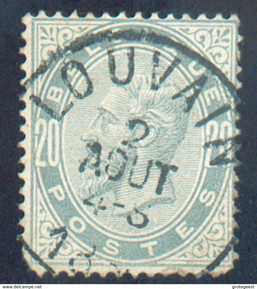 N°39 - 20 Centimes Gris Perle, Obl. Sc LOUVAIN 2 Août 1884  - - 15324 - 1883 Léopold II