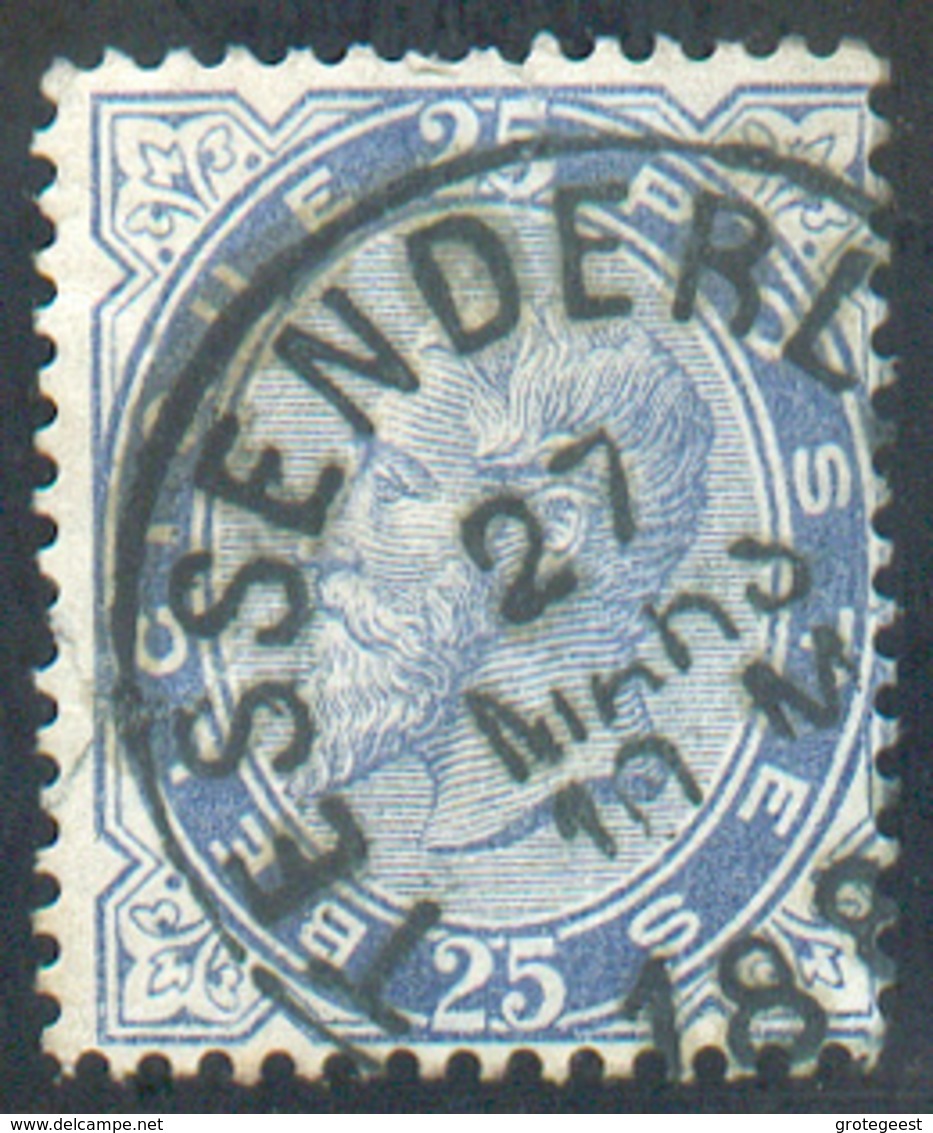 N°40 - 25 Centimes Bleu, Obl. Sc TESSENDERLO - 15325 - 1883 Léopold II