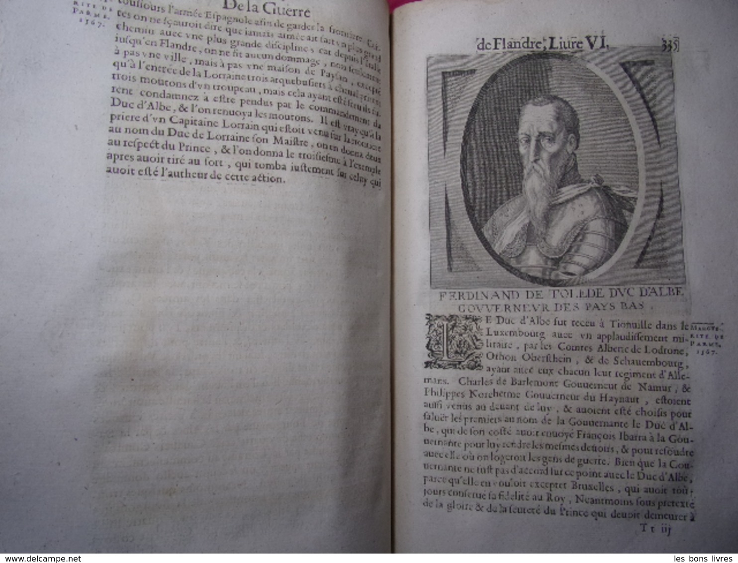 1659. Famianus Strada Histoire de la Guerre des Flandres 2/2vols in folio