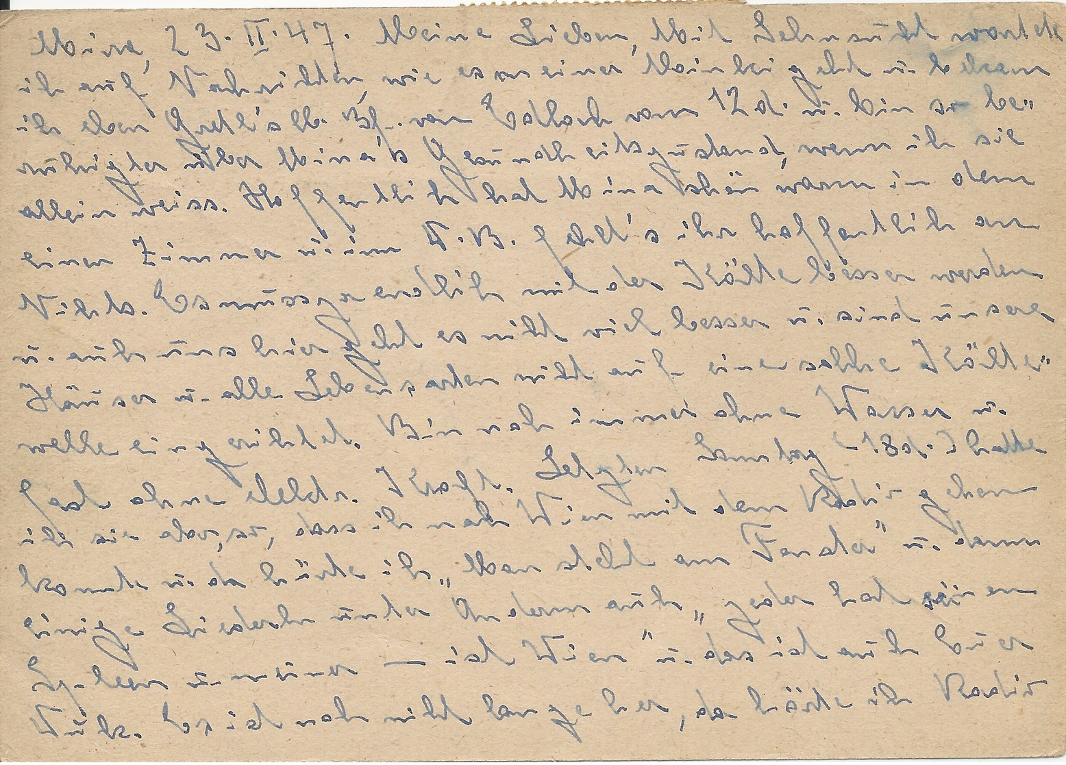 1953 - SERIE LEONARDO DA VINCI - CARTOLINA POSTALE VIAGGIATA ALL'ESTERO - - Interi Postali