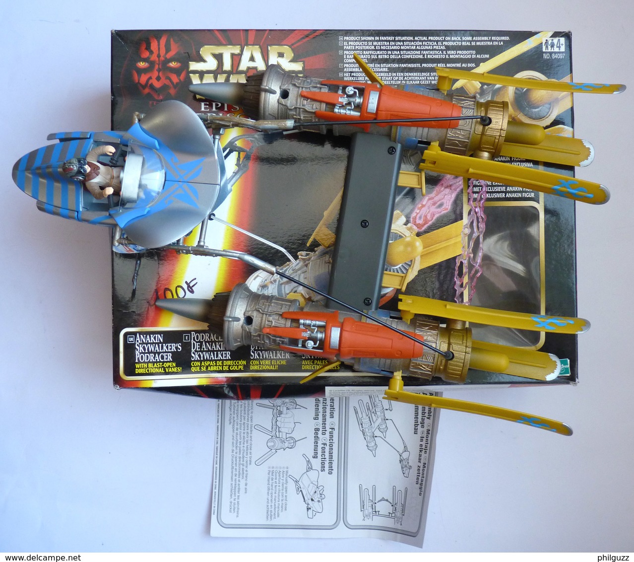 BOITE FIGURINE STAR WARS LA GUERRE DES ETOILES - VAISSEAU ANAKIN SKYWALKER PODRACER  Avec Figurine ANAKIN SKYWALKER - Episode I