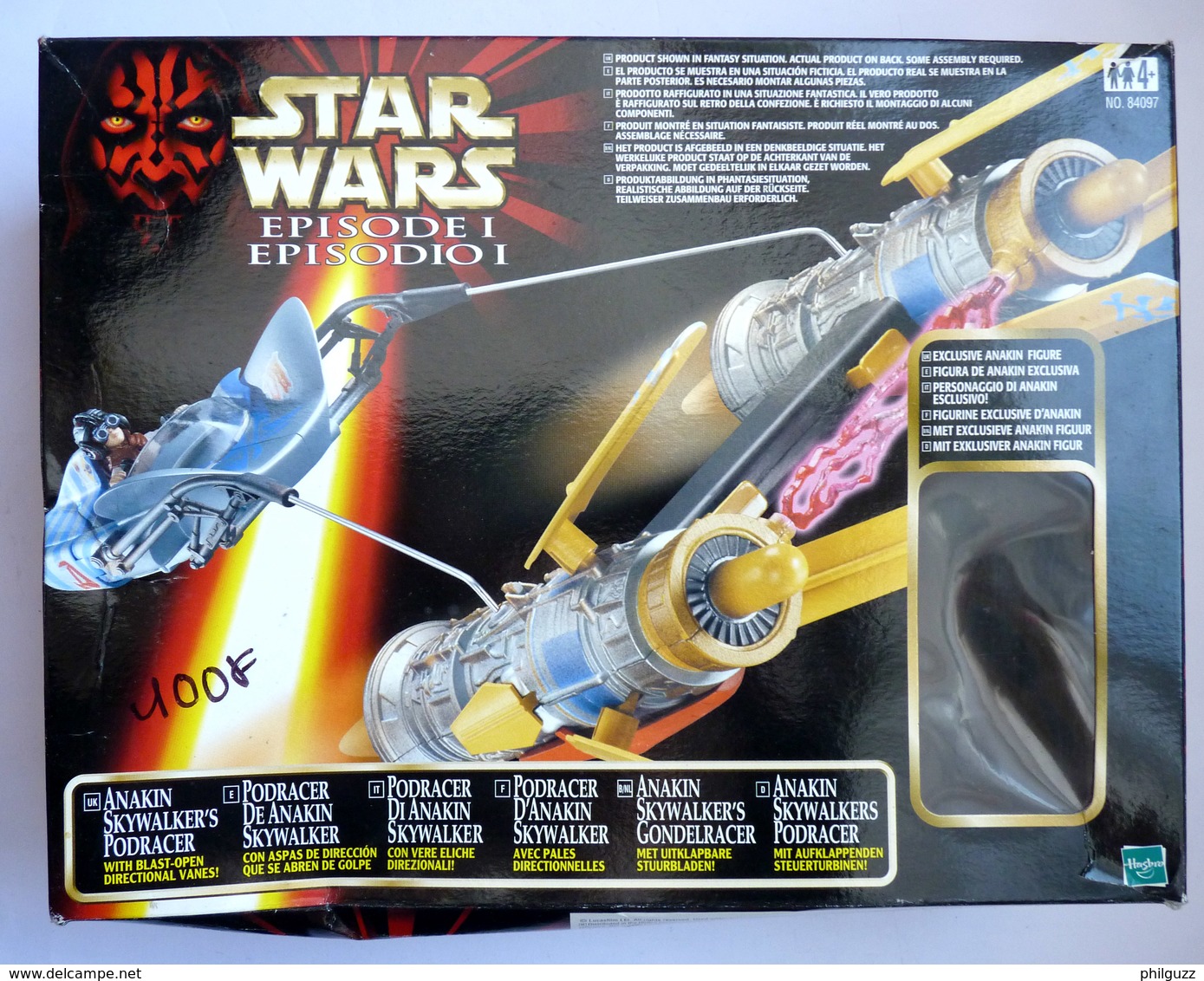 BOITE FIGURINE STAR WARS LA GUERRE DES ETOILES - VAISSEAU ANAKIN SKYWALKER PODRACER  Avec Figurine ANAKIN SKYWALKER - Episodio I