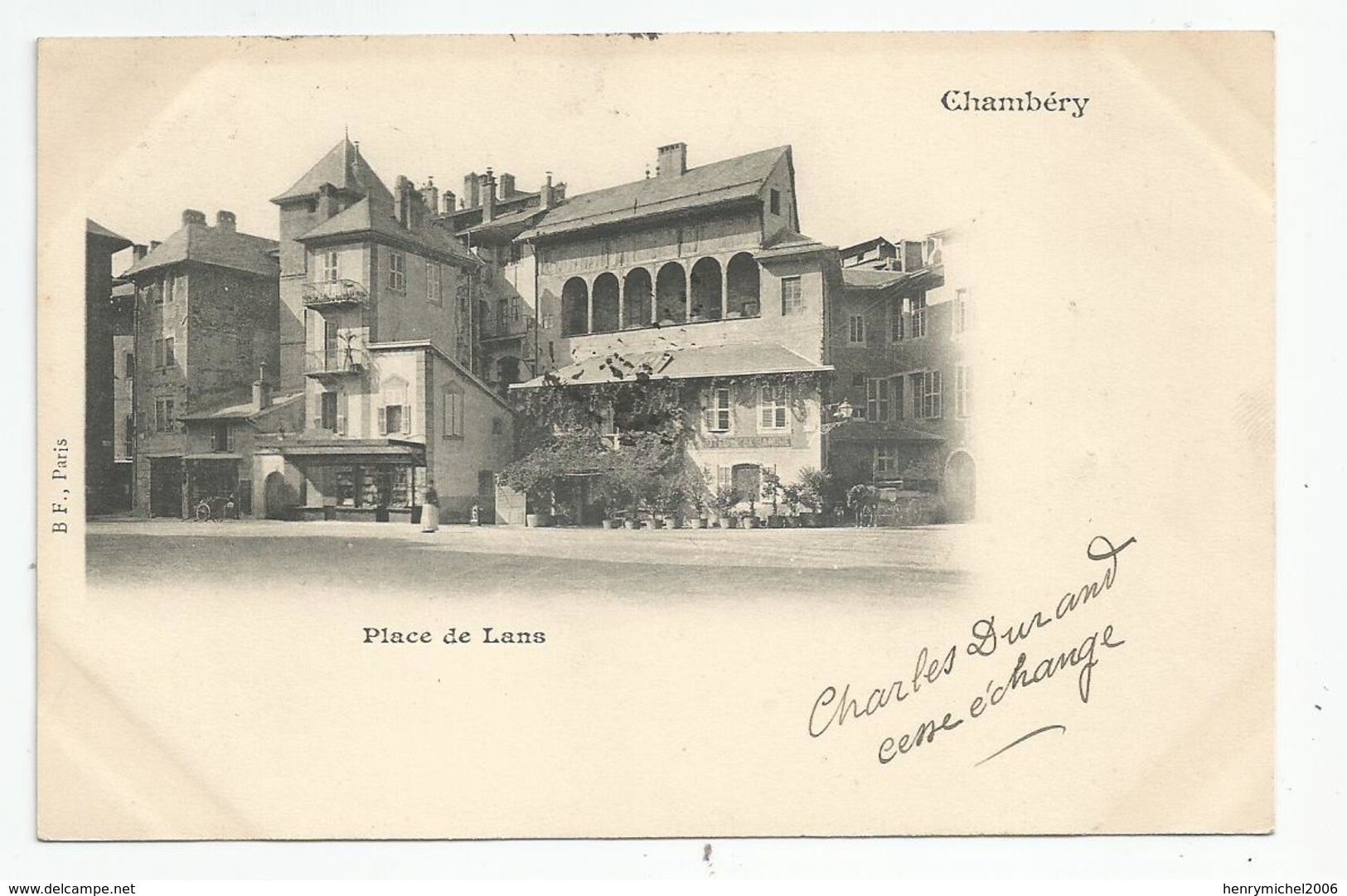 Cachet Chambéry 1900 73 Savoie Pour Nancy - 1877-1920: Semi Modern Period