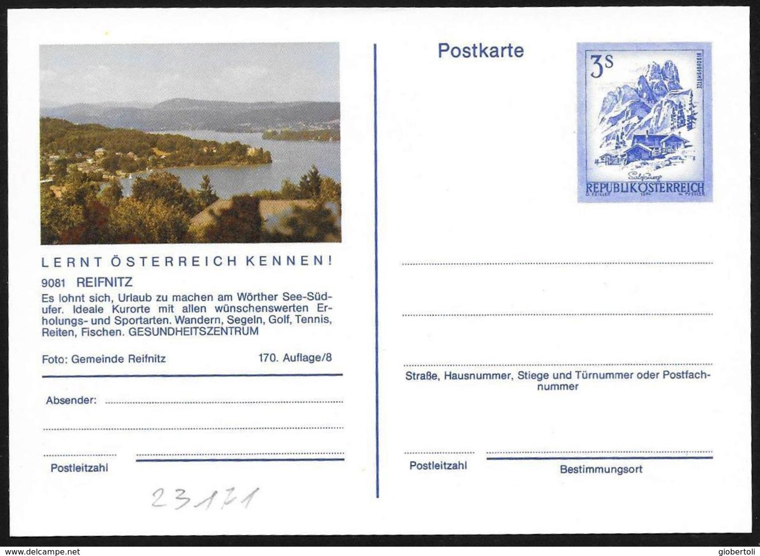 Austria/Autriche: Intero, Stationery, Entier, Lago, Lake, Lac - Geografia