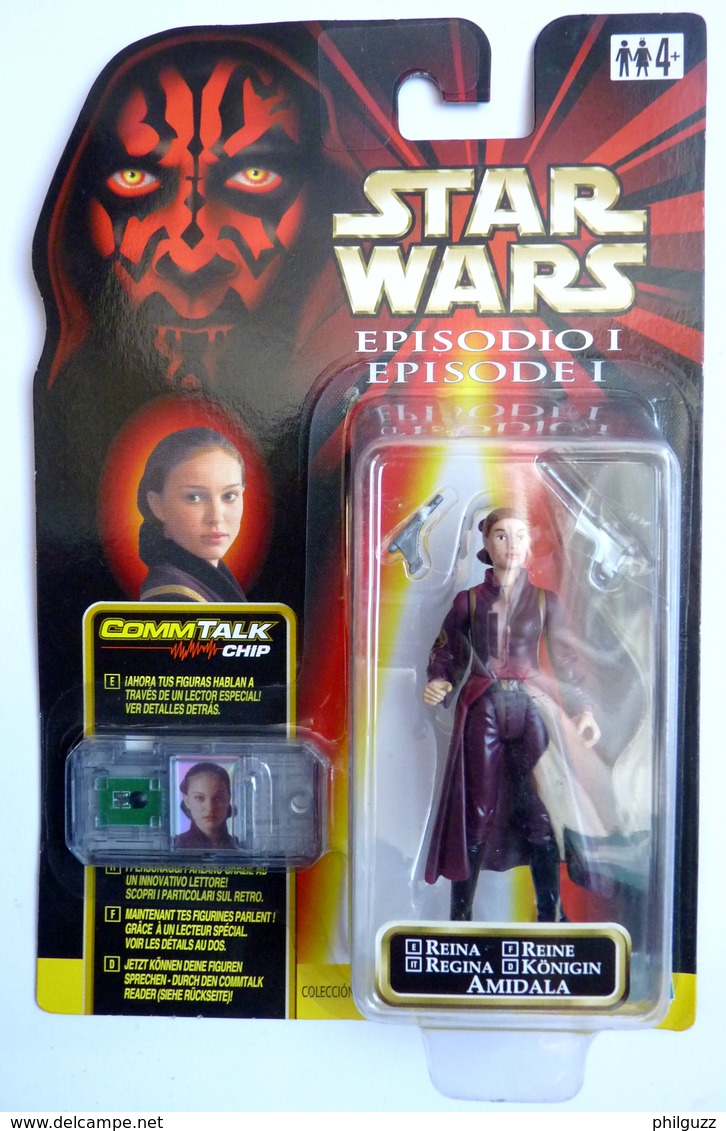 STAR WARS LA GUERRE DES ETOILES1995 FIGURINE BLISTER EU Version 1 ANAKIN REINE AMIDALA Comlink - Episode I