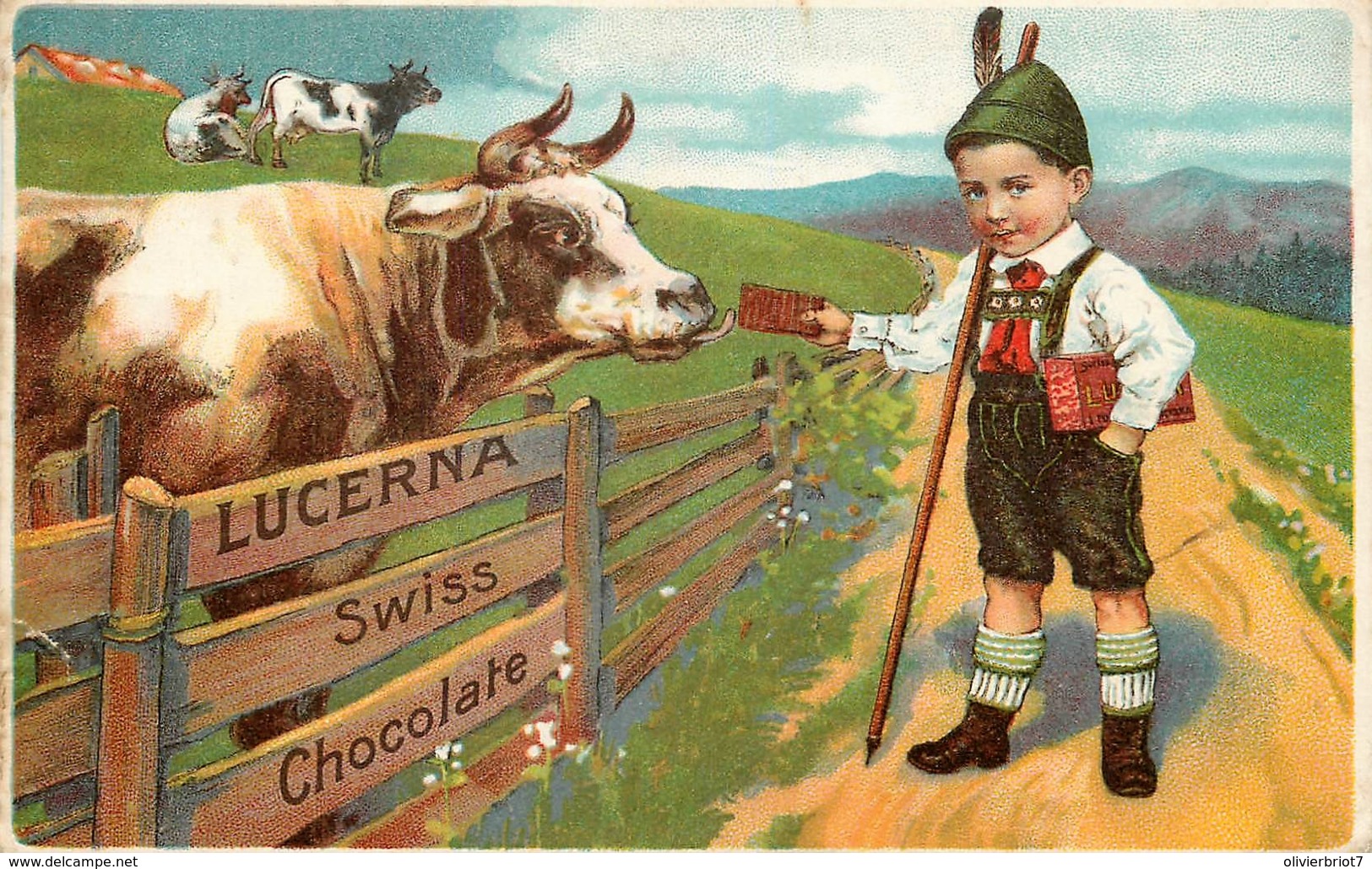 Advertising - Publicité -  Suisse - Lucerna Swiss Chocolate - Reclame