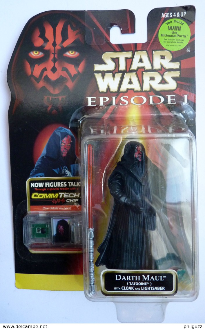 STAR WARS 1995 BLISTER US (2) EPISODE I FIGURINE DARTH MAUL  Tatooine - Episodio I