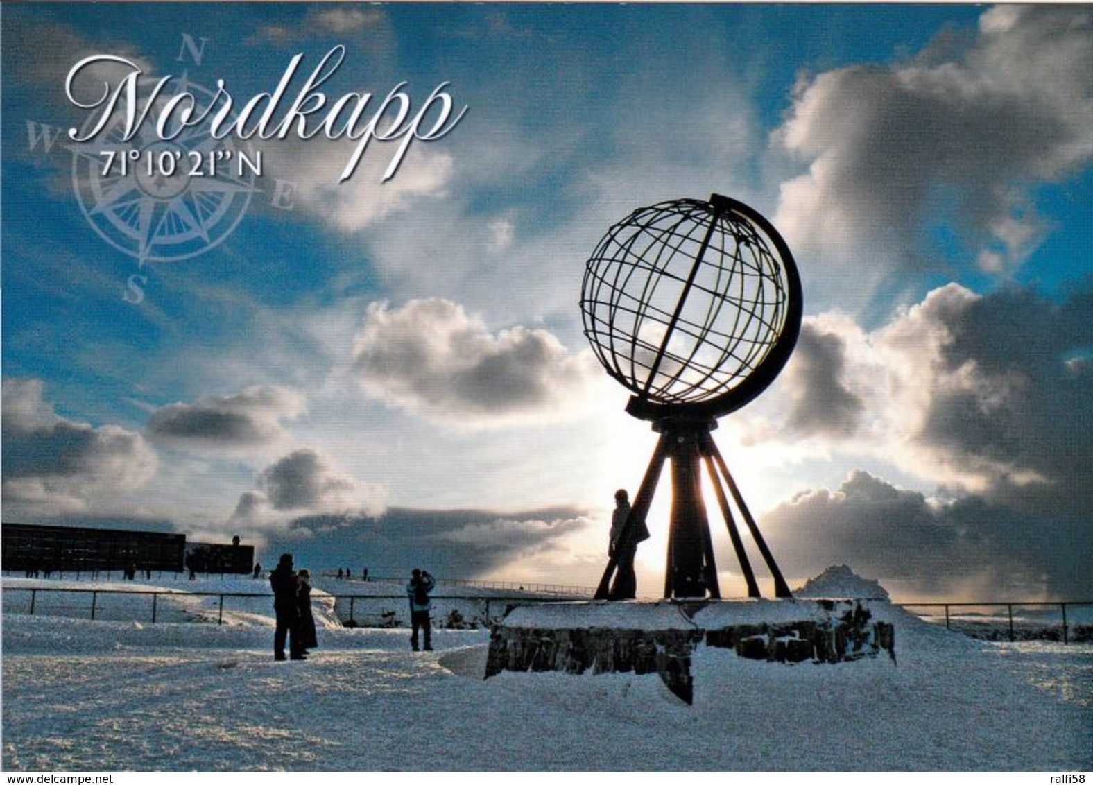 1 AK Norwegen * Das Nordkapp - Der Globus - Eine Skulptur Auf Dem Nordkapplateau Und Das Wahrzeichen Des Nordkaps * - Norwegen