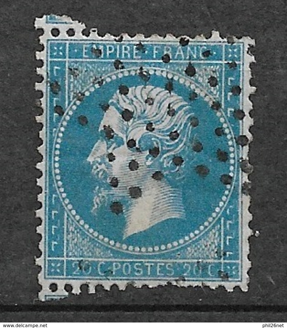 France   N°22    Oblitéré   étoile De Paris       B / TB     ...  - 1862 Napoléon III.