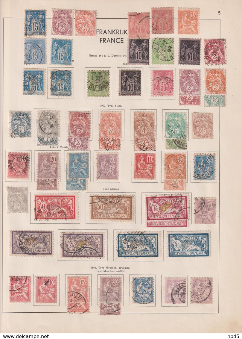 FRANCE PETITE  COLLECTION A PARTIR DE 1900 - Sammlungen