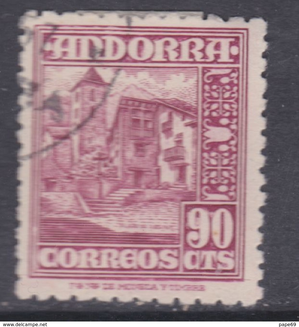 Andorre Espagnol N° 48 O Partie De Série : 90 C. Rose-lilas,  Oblitéré, TB - Oblitérés