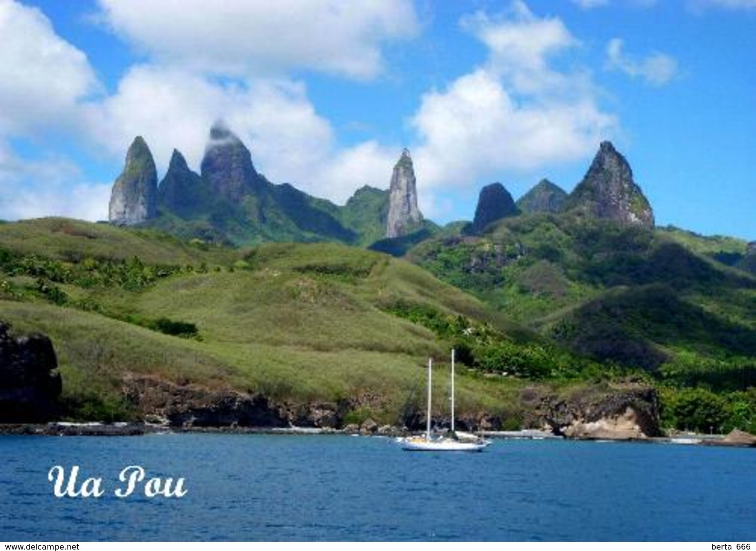 Marquesas Islands Ua Pou View New Postcard Französisch Polynesien AK - Französisch-Polynesien