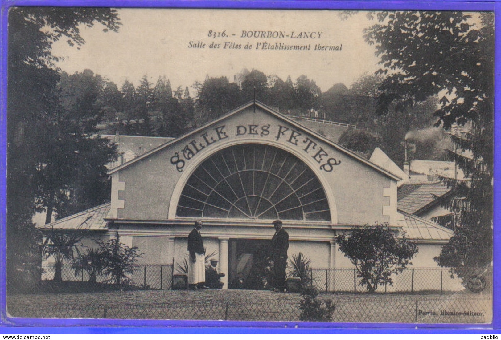 Carte Postale 71. Bourbon-Lancy  La Salle Des Fêtes   Très Beau Plan - Andere & Zonder Classificatie