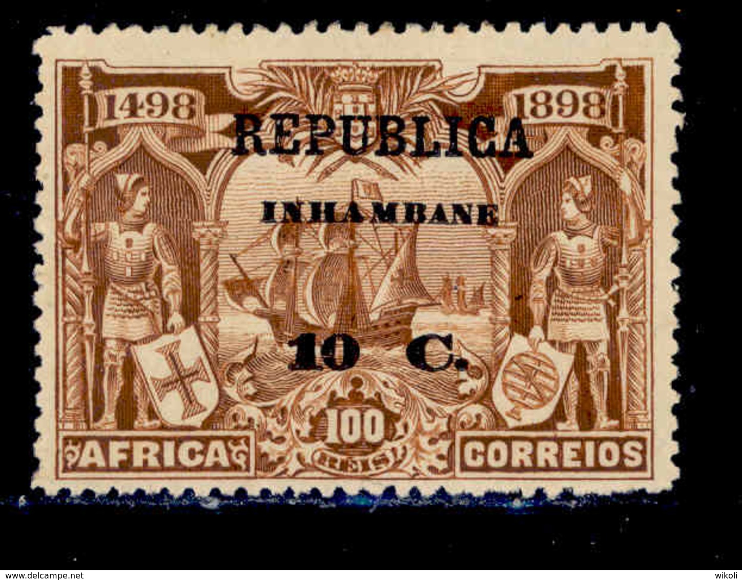 ! ! Inhambane - 1913 Vasco Gama On Africa 10 C - Af. 53 - MH - Inhambane