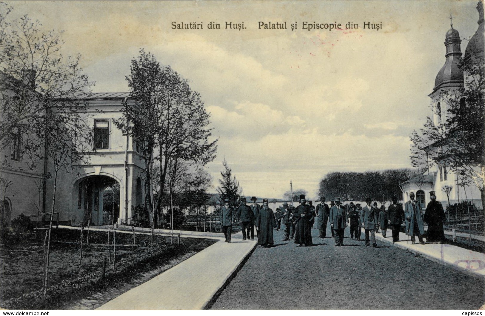 Husi Salutari Din Husi Palatul Si Episcopie Din Husi Envoi D'un Médecin Major Mission Médicale Française - War 1914-18