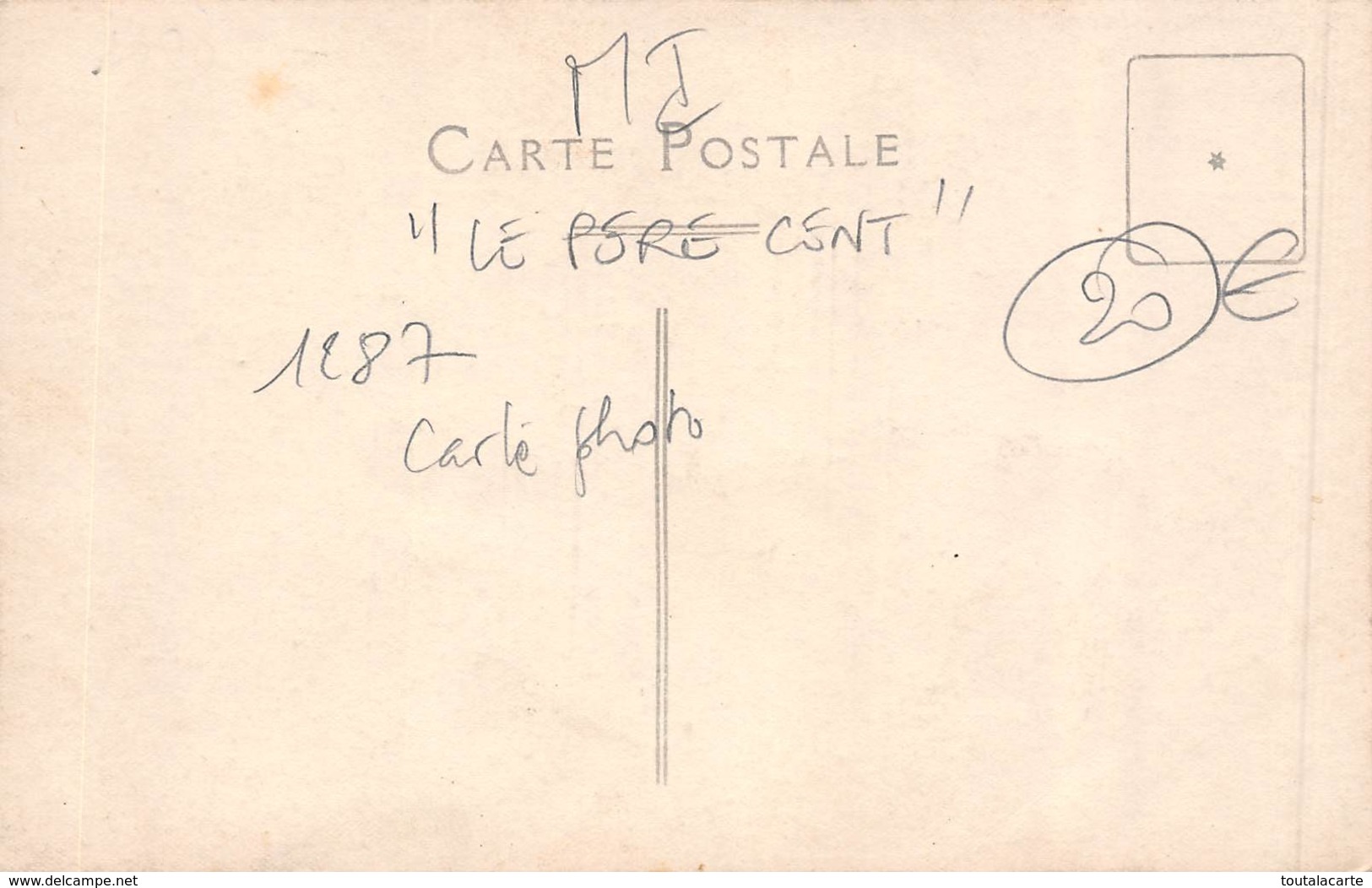 CARTE PHOTO LE PERE CENT - Casernes