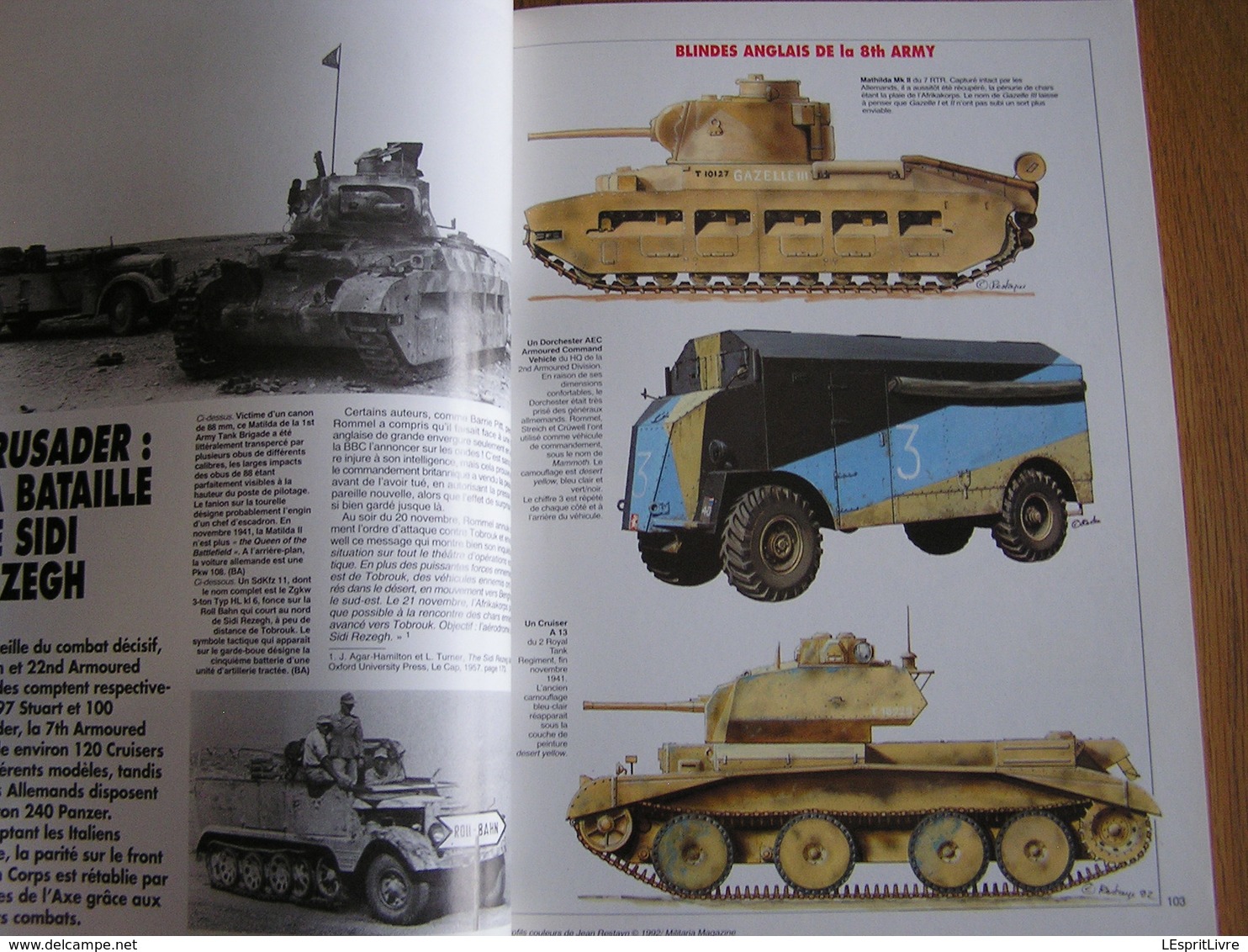 ARMES MILITARIA Magazine Hors Série N° 6 Guerre 40 45 Afrique Bir Hakeim 2 Rommel Afrikakorps Tank Tobrouk Panzer Char