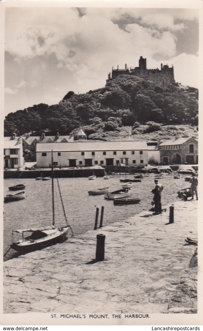 Postcard St Michael's Mount The Harbour My Ref  B14043 - St Michael's Mount