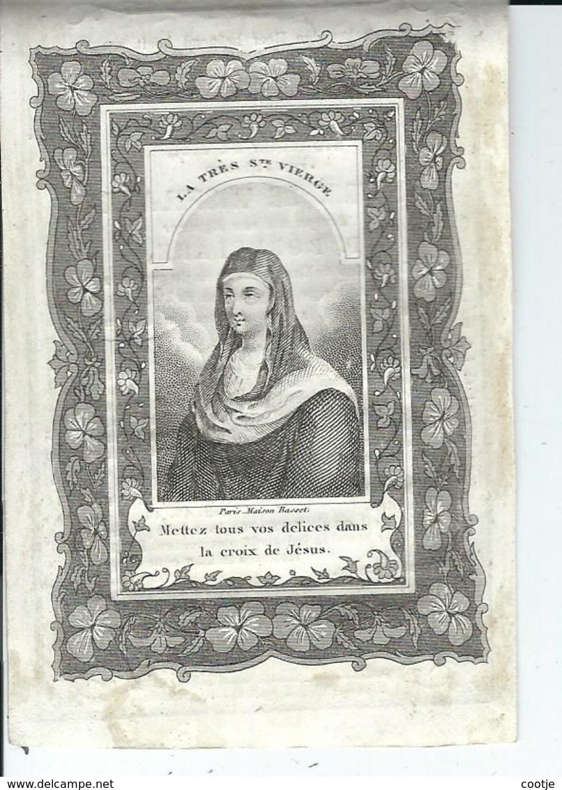 Beatrix De Wispelaere  Echt P Dobbelaere 1792  + Bassevelde 21 -01-1856 - Devotion Images