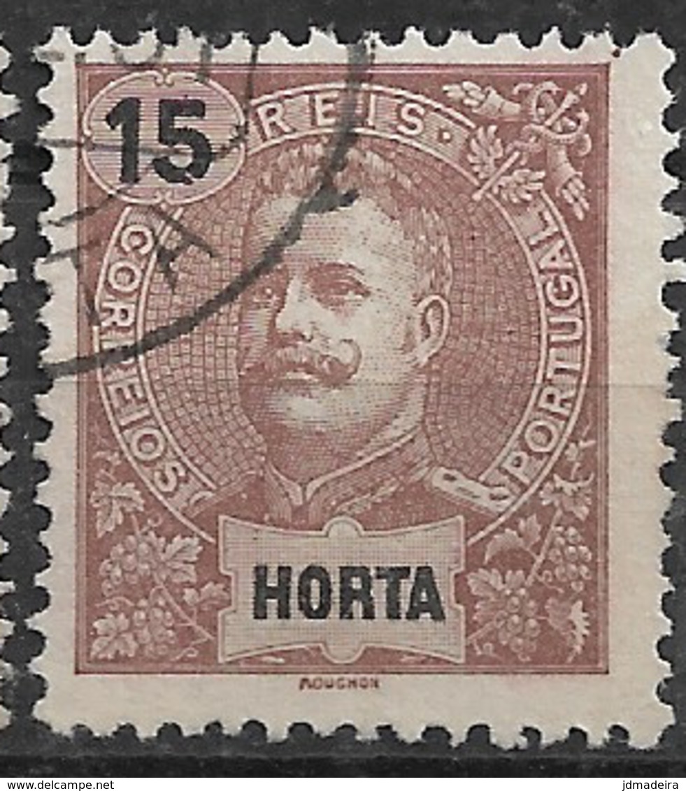 Horta – 1897 King Carlos 15 Réis - Horta