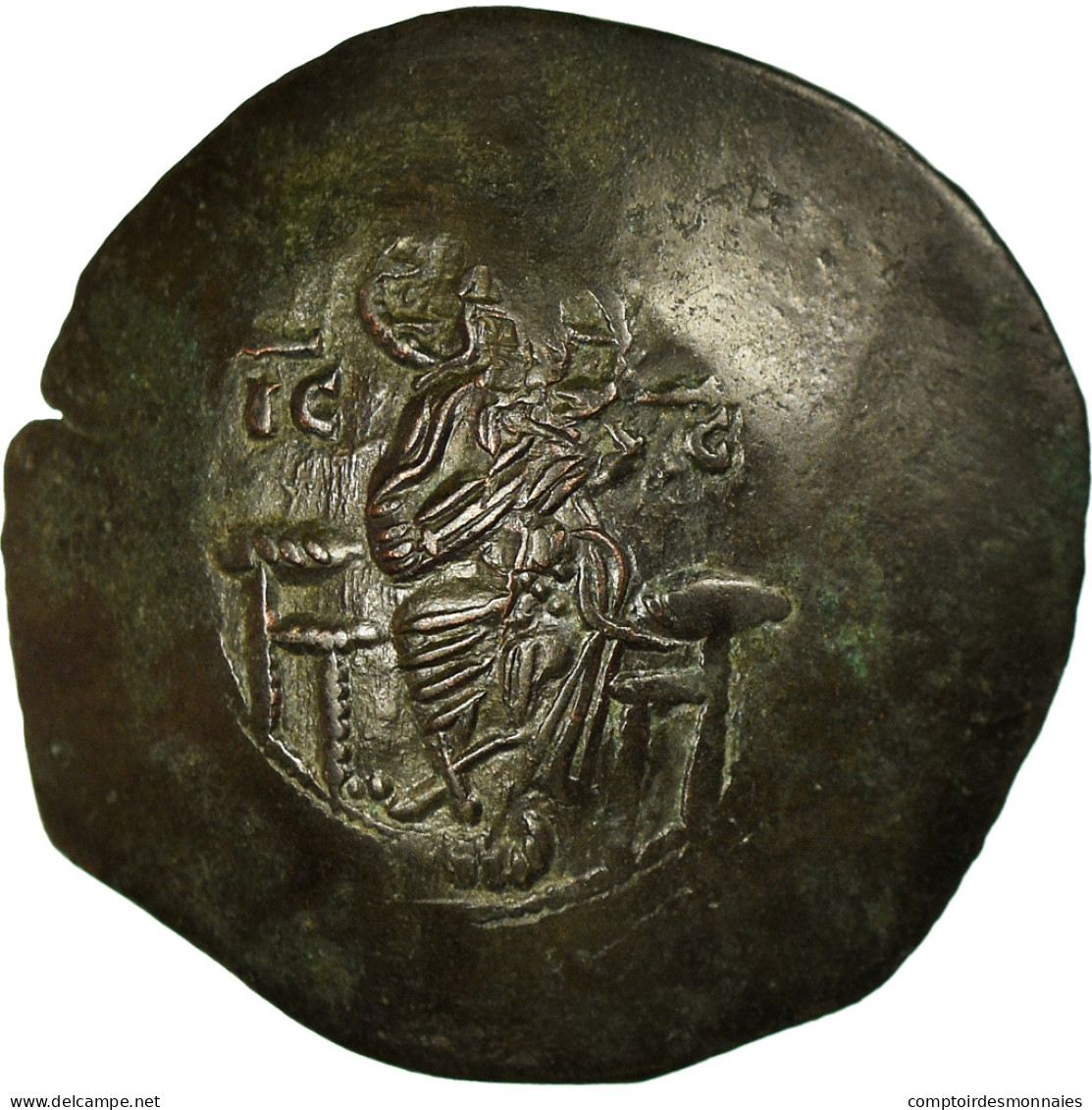 Monnaie, Manuel I Comnène, Aspron Trachy, Constantinople, TB, Billon, Sear:1966 - Bizantine