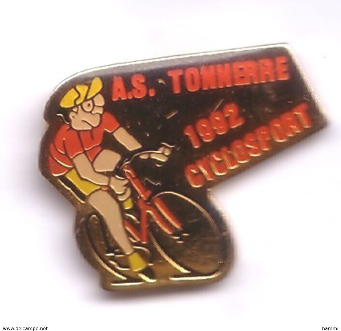 SP28 Pin's Vélo Cyclisme AS Tonnerre Cyclosport Yonne Bourgogne Achat Immédiat - Cyclisme