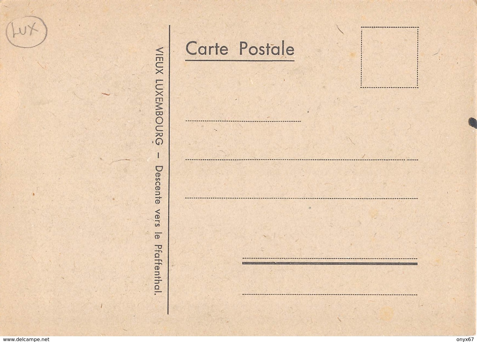 Carte Postale 10 X 15 Grand Format Vieux LUXEMBOURG-LUXEMBURG-Lëtzebuerg-Descente Vers Pfaffenthal ILLUSTRATEUR 1946 - Luxemburg - Stad