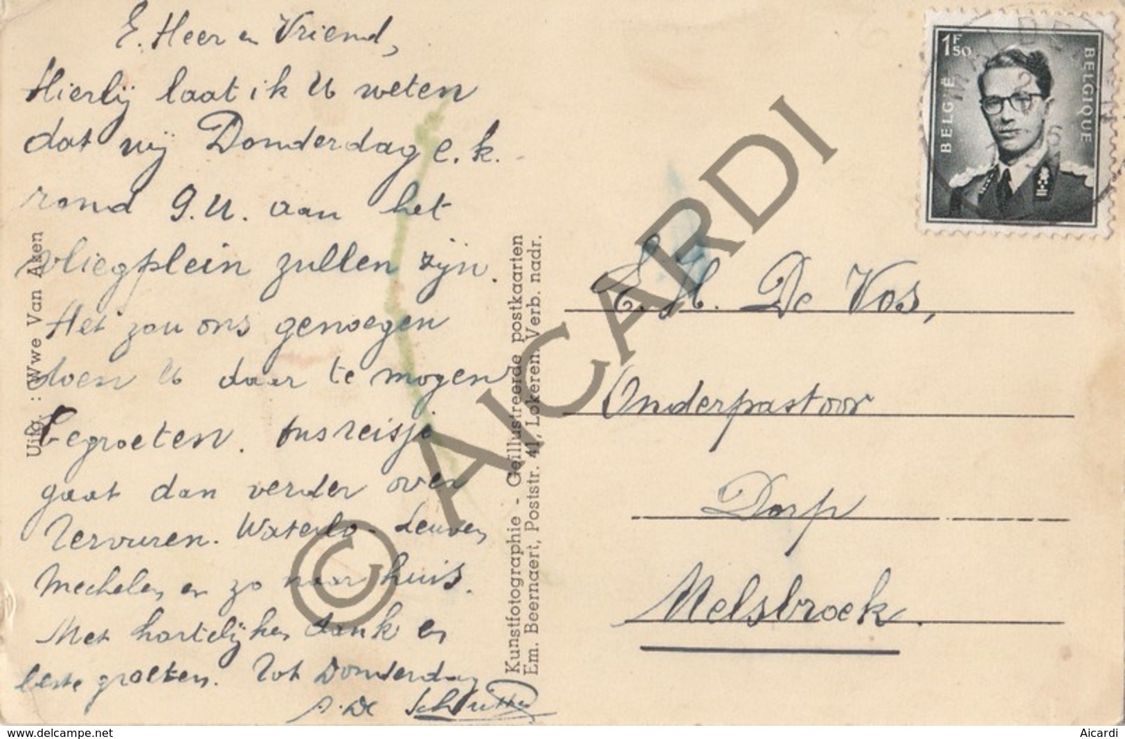 Postkaart-Carte Postale MALDEREN Binnenzicht Kerk   (B329) - Londerzeel