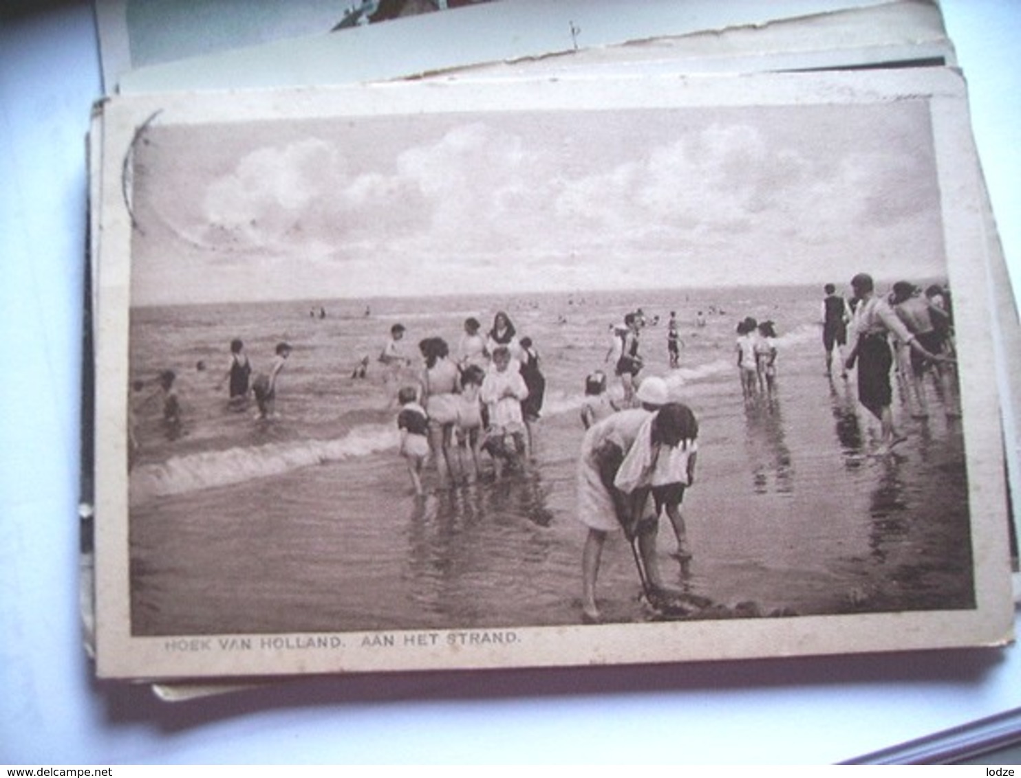 Nederland Holland Pays Bas Hoek Van Holland Mensen Op Het Strand Oud - Hoek Van Holland