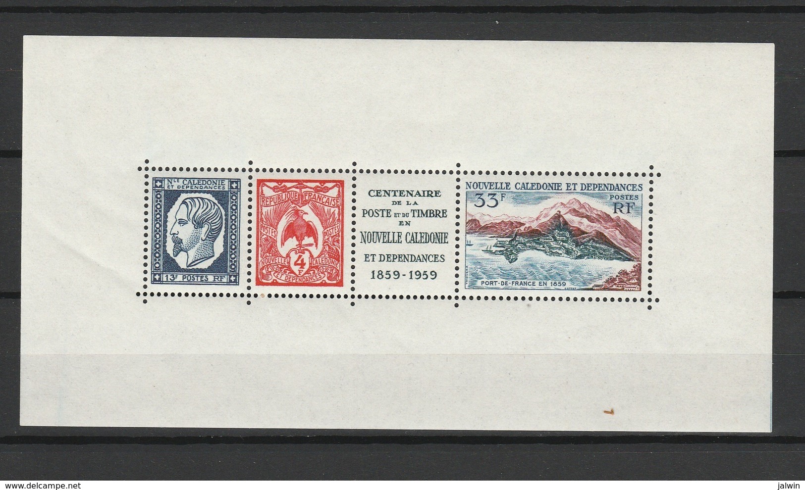 NOUVELLE CALEDONIE BLOC ET FEUILLET 1960 YT N° BF 2 ** - Blocks & Sheetlets