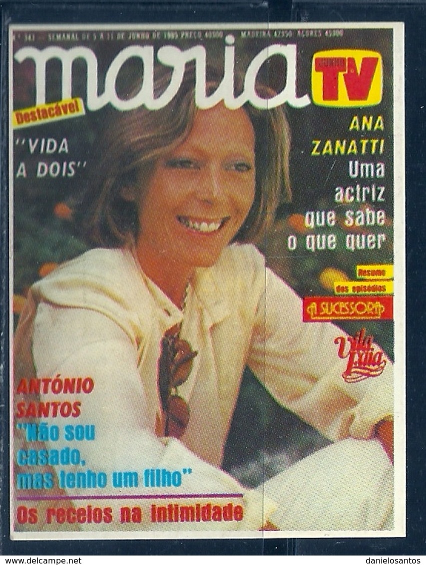 1987 Pocket Calendar Calandrier Calendario Portugal Revista Magazine Review Maria TV Ana Zanatti - Grand Format : 1981-90