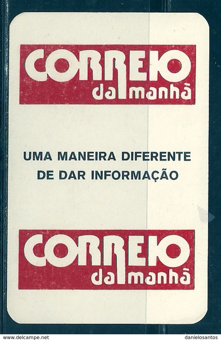 1986 Pocket Calendar Calandrier Calendario Portugal Jornal Newspaper Journal Periodico CM Correio Da Manhã - Grand Format : 1981-90