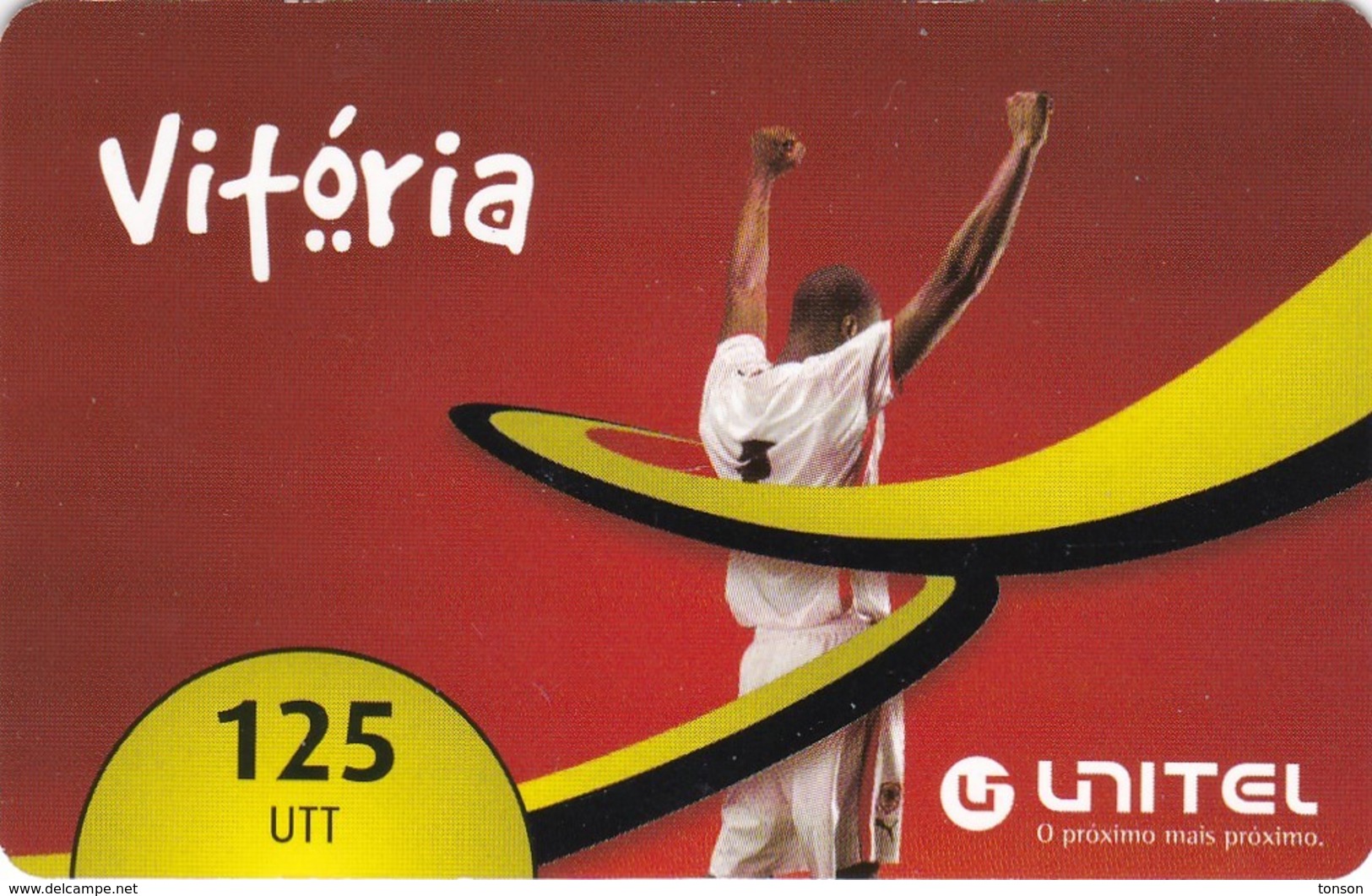 Angola, AO-UNI-REF-?, Unitel 125 UTT, Vitoria, Football, 2 Scans.  Expiry : 2013/12/31 - Angola